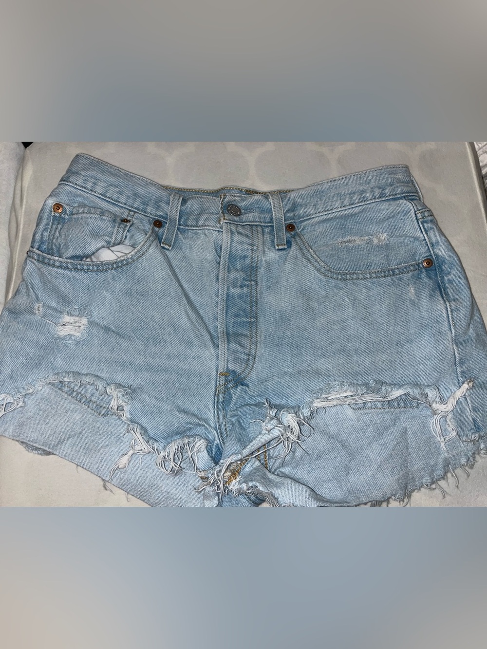 Levi’s Light Blue Distressed Women’s Denim Jeans - Size 30